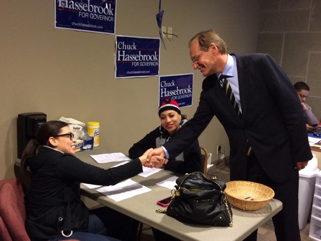 Vote4Chuck's tweet photo. We finished our day at our North Omaha office. Meeting volunteers &amp; calling voters. Polls open at 8am 2morrow! #NEGov http://t.co/0rDyOn85w2