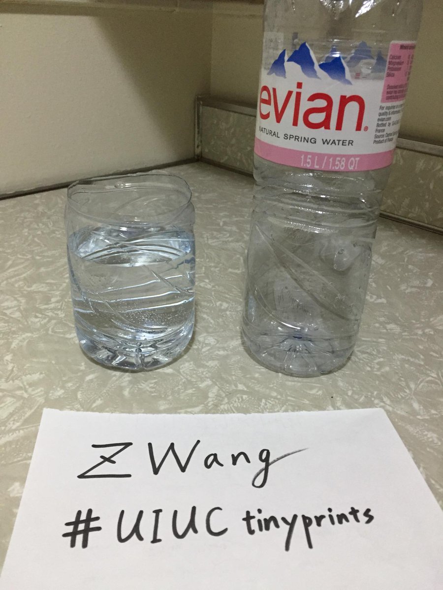 akawzq's tweet photo. #UIUCtinyprints ZWang @Noel_IB105 Cut the used plastic bottles and reuse the lower half. Reduce plastic waste. http://t.co/141LkdvubG