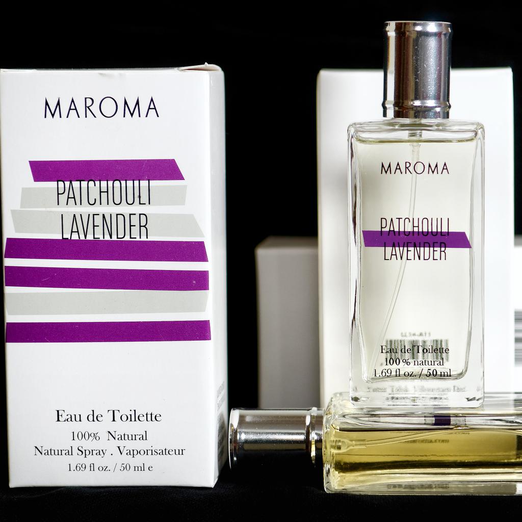 "4 Lavenders, for him and for her" 
A graphic design project for a Maroma perfume.
