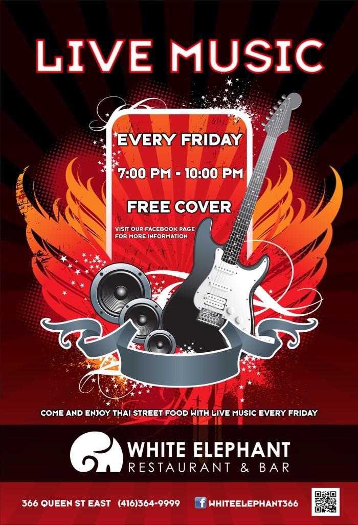white_elephant's tweet photo. Live music every Friday.
Hope to see everyone. http://t.co/UHMNAkaEJr