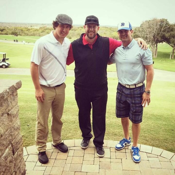 ForeverMY10's tweet photo. Ben Rogers posted this pic on Facebook...golfing with MY and Derek Holland. http://t.co/Ty5r2fGz0F