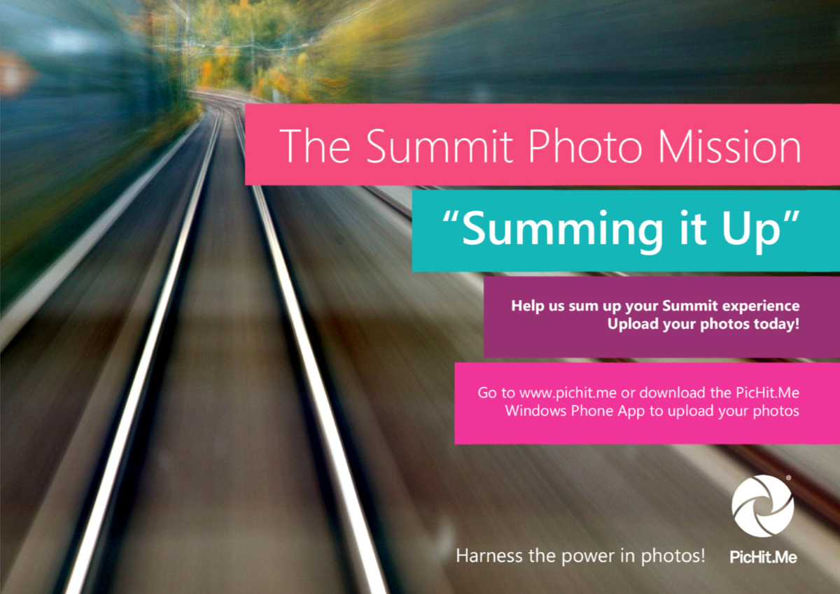 pickit's tweet image. Upload your #WebSummit2014 pictures to our photo mission &quot;Summing it Up&quot; so we can sum up your #websummit experience!