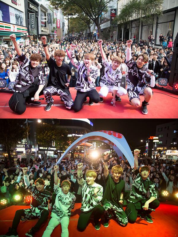 allkpop's tweet photo. B.I.G hold surprise guerrilla performances on the streets of Seoul!
http://t.co/xfyAOEdhco http://t.co/pE4JR77f20