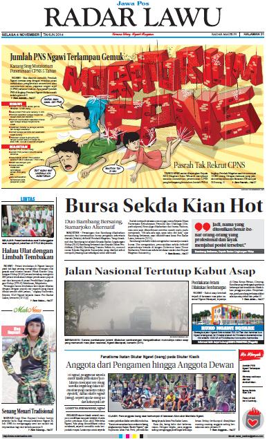 Jawa Pos Radar Lawu edisi 24 November