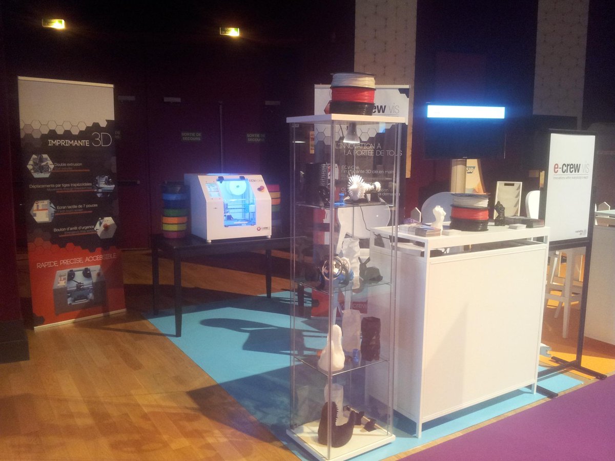 <a href="/eCrewVis/">E-Crew Vis</a> est présent au #MarketingDay, venez découvrir notre imprimante 3D française innovante.