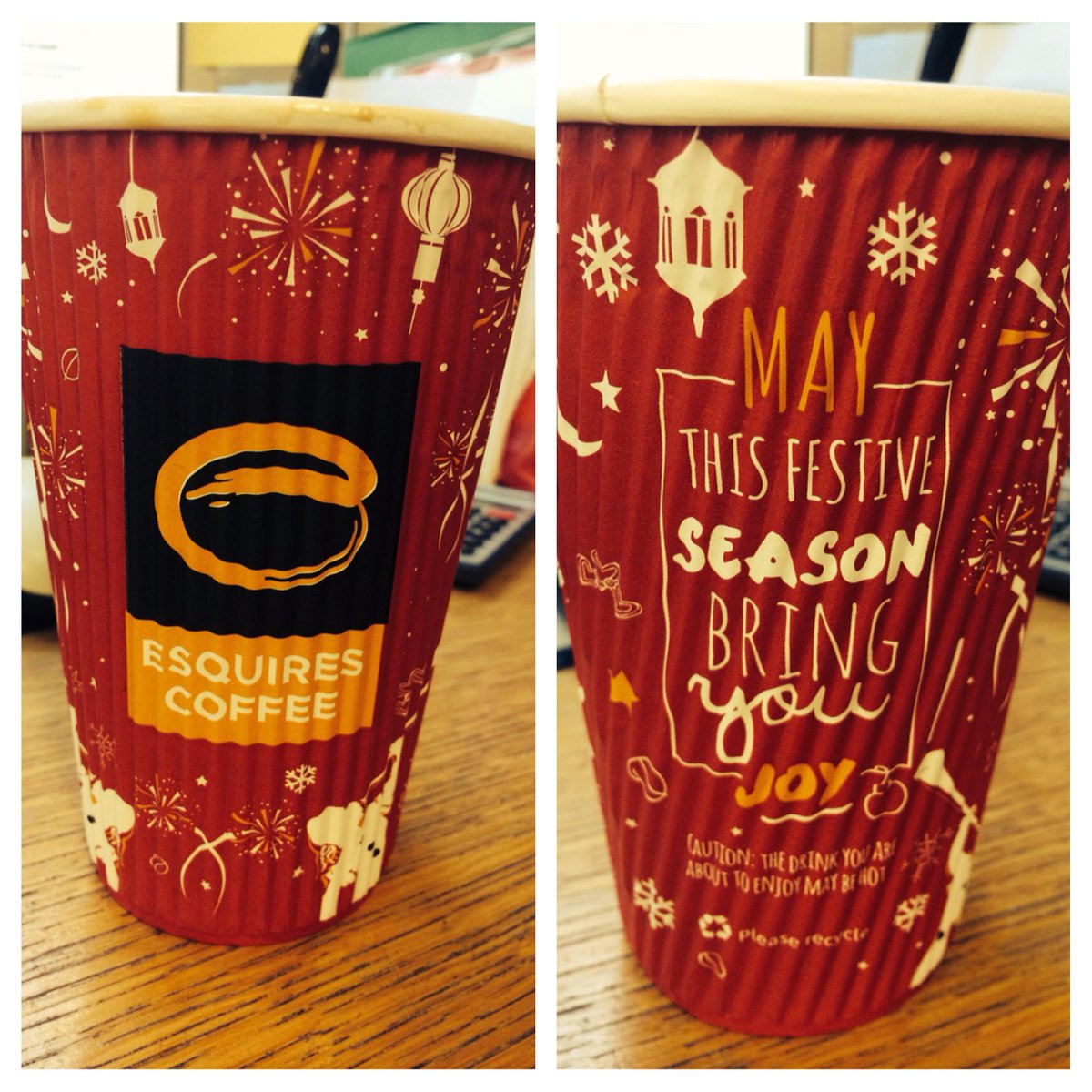 ECH_Harlow's tweet photo. Did somebody say Christmas Cups...#EsquiresCoffee #Christmas #Coffee #Cup http://t.co/ZpG2wPCfyt