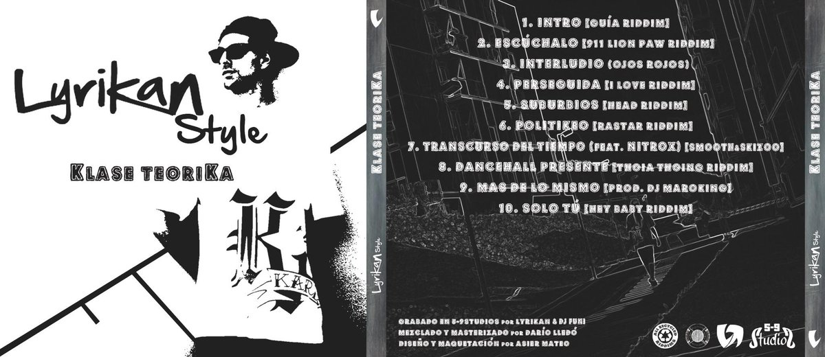 LyriKaNStyle's tweet photo. PORTADA + CONTRAPORTADA "KLASE TEORIKA" @LyriKaNStyle &amp; @DjFuni DISEÑO Y MAQUETACIÓN: @mattkam_RaP http://t.co/5J8nGrAFED