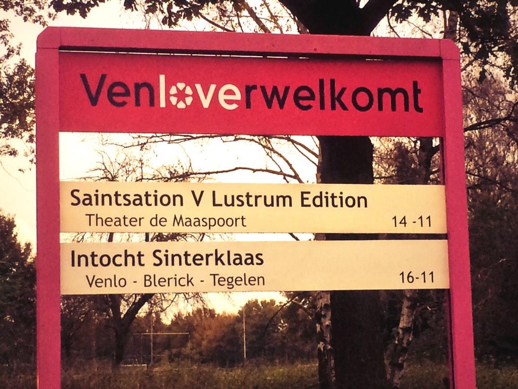 #venLOVErwelkomt #SaintSation the lustrum edition! 14/11 <a href="/MaaspoortVenlo/">Maaspoort</a>