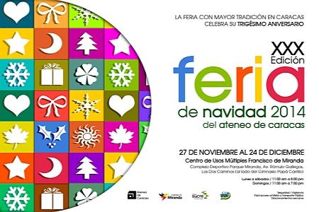 NavidadRegalo's tweet photo. XXX FERIA DE NAVIDAD #Ateneo de #Caracas* 27 noviembre a diciembre 24* Pque Miranda @ateneodecaracas #RegaloNavidad http://t.co/b6ubSYy13R