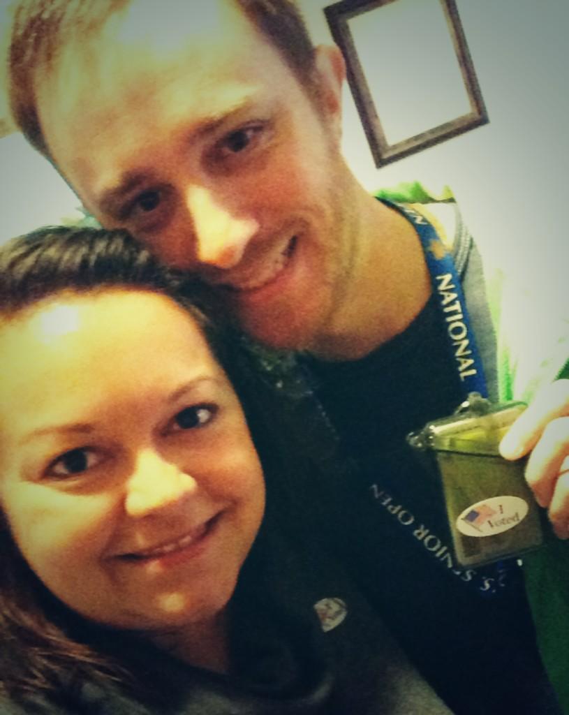JAEicoff's tweet photo. "@Jacquilyn_S: A couple that votes together, stays together @SteamyClamBake 🇺🇸 #GoVote2014 #ElectionDay http://t.co/19Vyvf6mQ3"