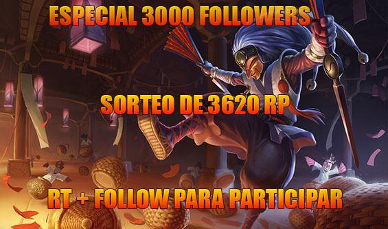 LoL__EUW's tweet image. SORTEO DE 3260RP, RT+FOLLOW PARA PARTICIPAR, MIL GRACIAS A TODOS!! GANADOR EL 13/11, SUERTE A LOS PARTICIPANTES