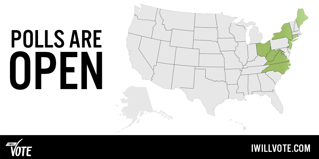 TheDemocrats's tweet photo. Polls are open! Confirm your polling location and go vote: http://t.co/hYH16bhwiD http://t.co/hFAOuKB9qQ