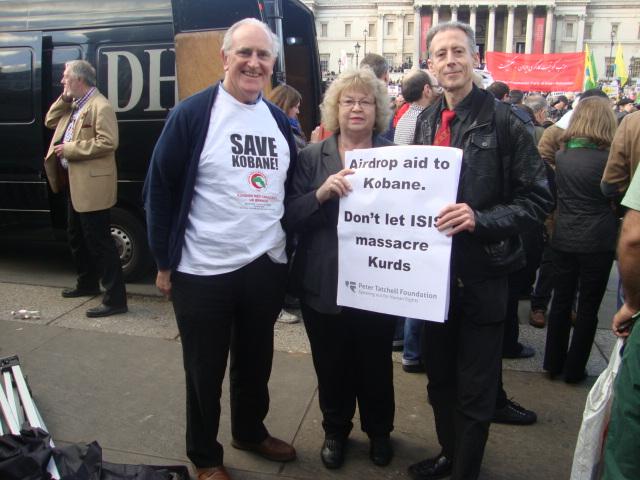 At Trafalgar square in solidarity with the #Kurdishcommunity in #Kobane.