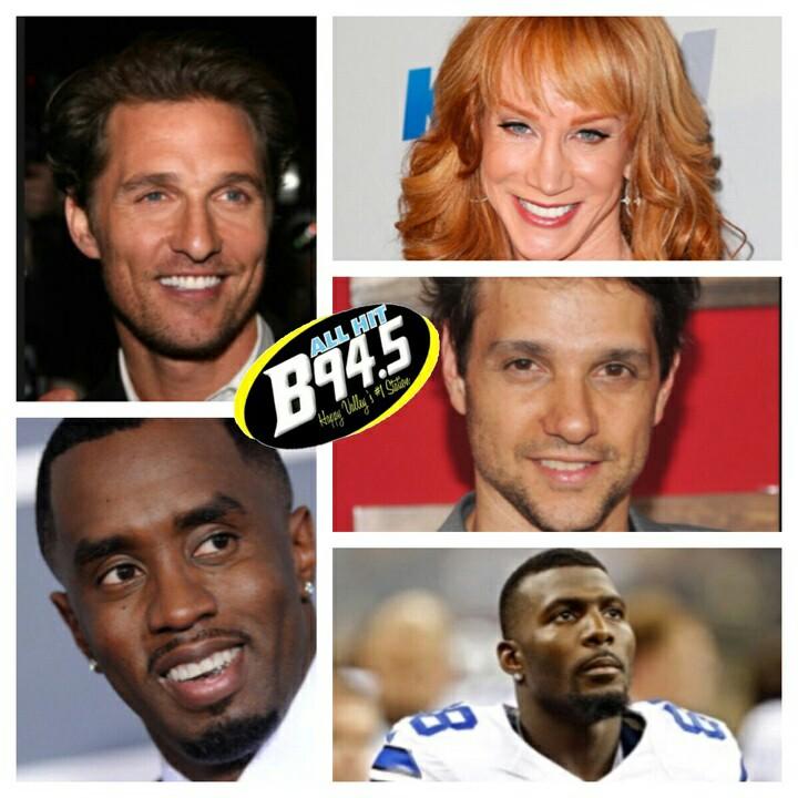 B94.5 wishes Matthew McConaughey, P Diddy, Dez Bryant, Ralph Macchio, and Kathy Griffin a happy birthday!! 