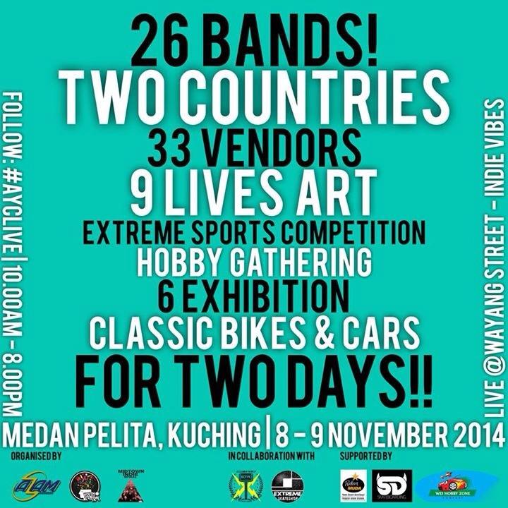 farahnurman's tweet photo. Be there and have all the fun in this world! Live at Wayang Street-Indie Vibes! #AYClive http://t.co/Wp9YnN9itq