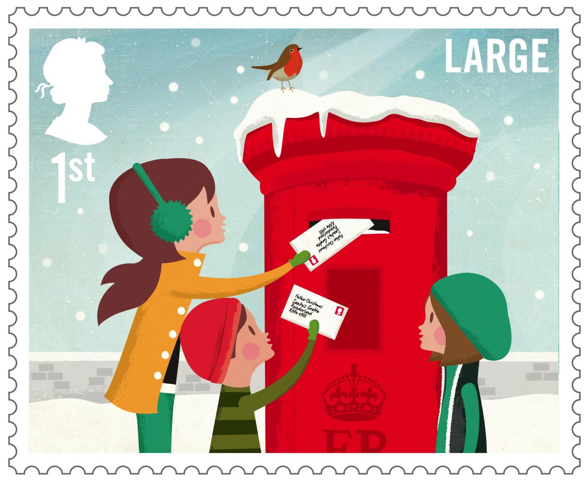 Have you seen this year's Royal Mail Xmas stamps? By True North &amp; illustrator Andrew Banneker: bit.ly/1A9xArU