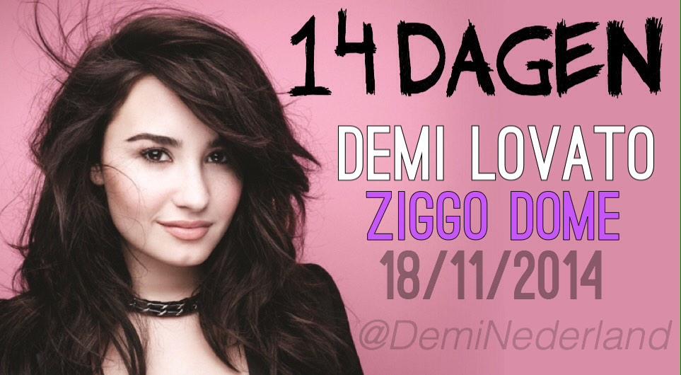DemiNederland's tweet photo. Over 2 weken staat #DemiLovato in het voorprogramma van #EnriqueIglesias in de #ZiggoDome @ZiggoDome http://t.co/CvZcCJ82FX