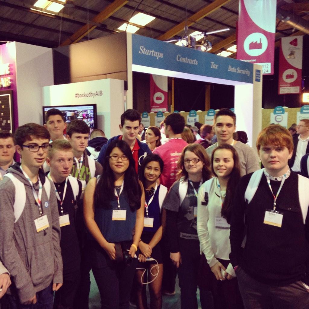 JOEdotie's tweet image. Great to meet some of the Irish students taking part in the @AIBIreland Hatch Programme at #WebSummit #backedbyAIB