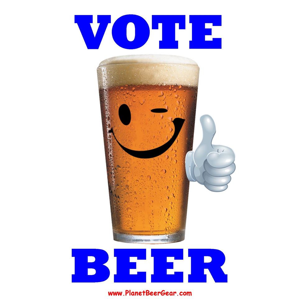 PLANETBEER1's tweet photo. I vote for BEER! #Beer #ElectionDay http://t.co/KwvoI9ytXh http://t.co/ubpOt8FgGX