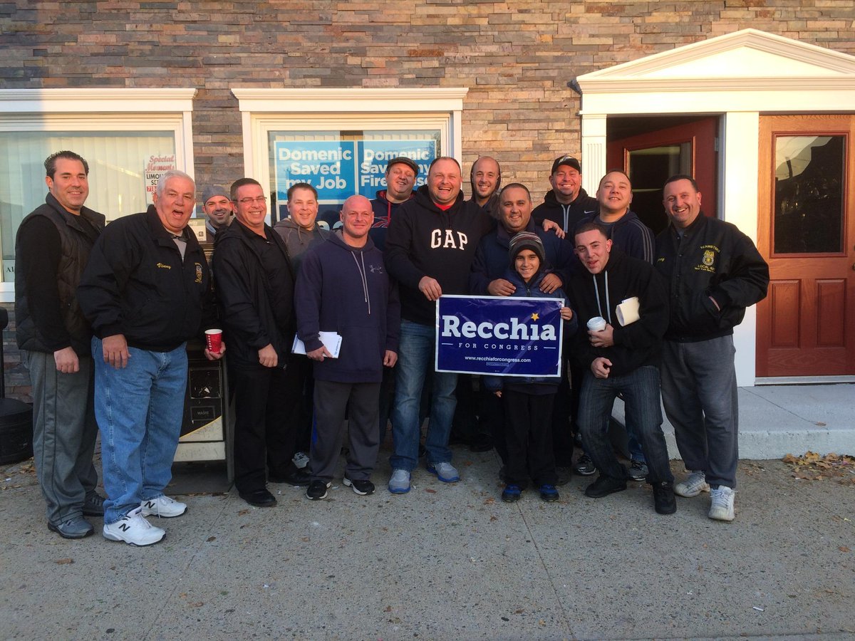 Thanks to the @Teamsters for coming out early to #GOTV #Recchia4NY #ny11 #Election2014