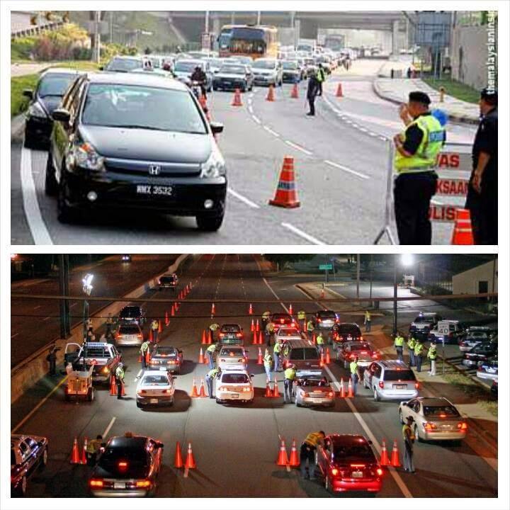 Twt_RoadBlock's tweet image. " Perbezaan roadblock malaysia dengan negara lain💂🚗💨💁 http://t.co/efcTDtpMgg"