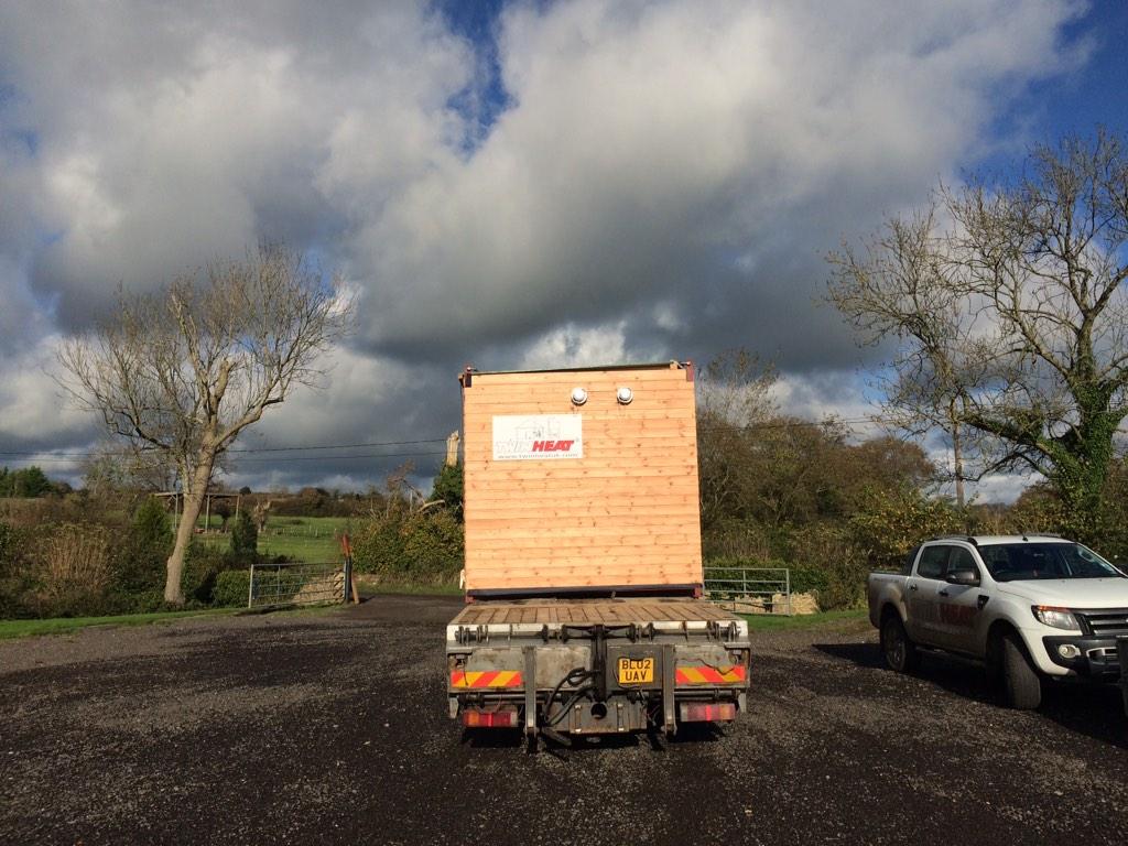 10 ton pellet hopper on its way to site, lovingly made by <a href="/BioheatUK/">Bioheat Energy Ltd</a>