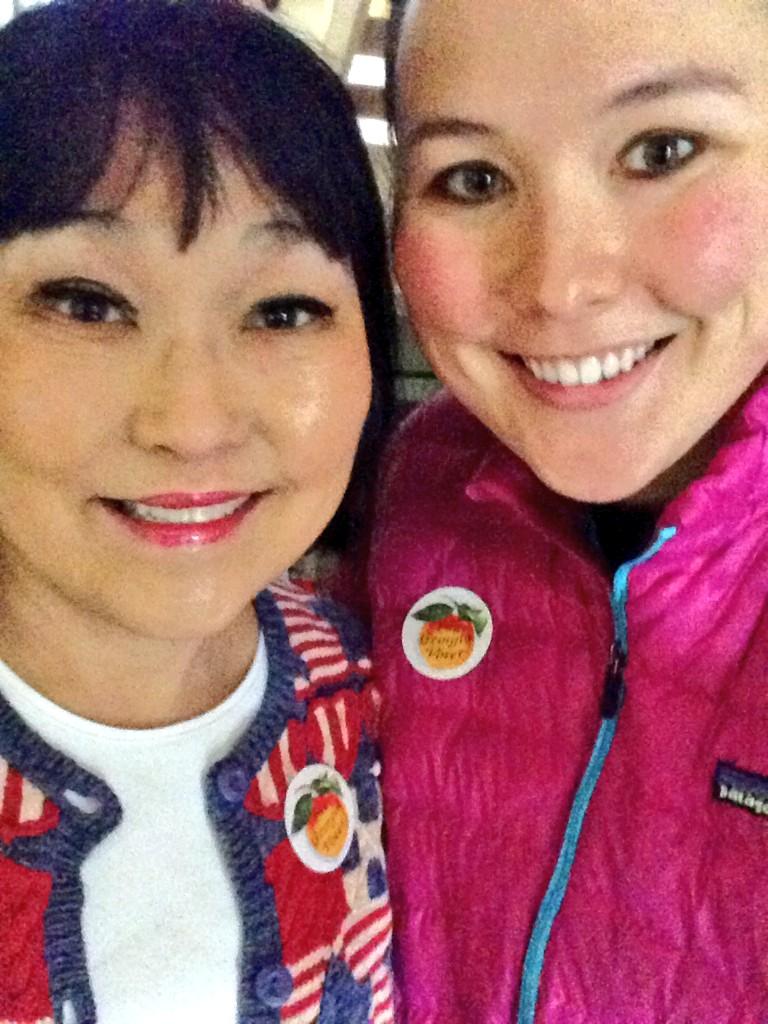 BrigidMaryMcD's tweet photo. We voted! Have you? #PostThePeach #StudentsForDeal #TeamPerdue #gagop  @NathanDeal @Perduesenate @BethBeskin http://t.co/pXUObmHZc5