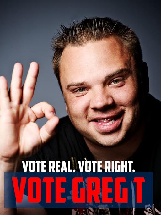 ElvisDuranShow's tweet photo. Retweet if you vote @GregTtheFratBoy for Morning Show Governor! http://t.co/vlTxub3zmF