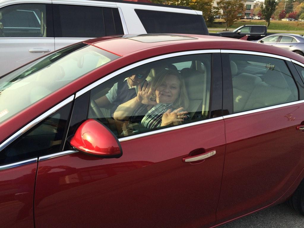 C_H_S_Athletics's tweet photo. Look out folks!  Mrs. Dent is behind the wheel!! #DriveAThon http://t.co/SVa3PSIJQW