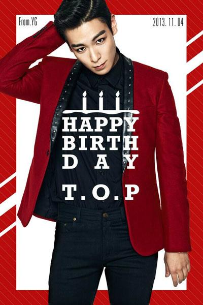  HAPPY BIRTHDAY TO CHOI SEUNG HYUN  SARANGHAE T.O.P ! 
