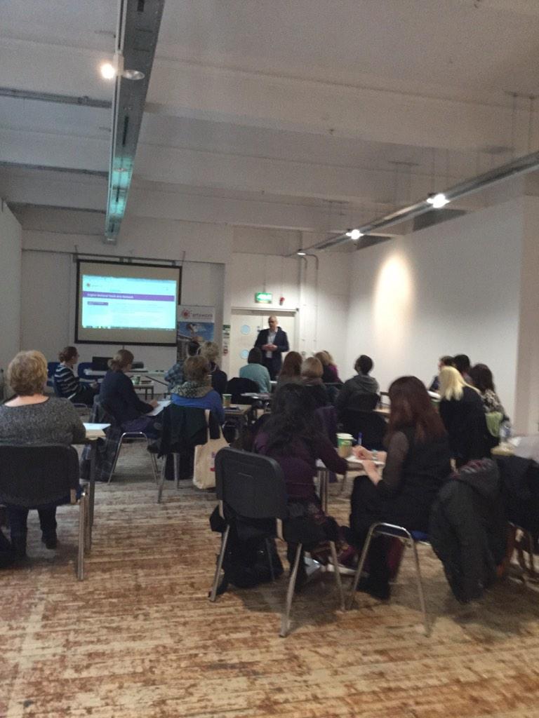 Lunch consumed and now for our afternoon speakers. Join us in London artswork.org.uk/event/48/ in December #artscpd