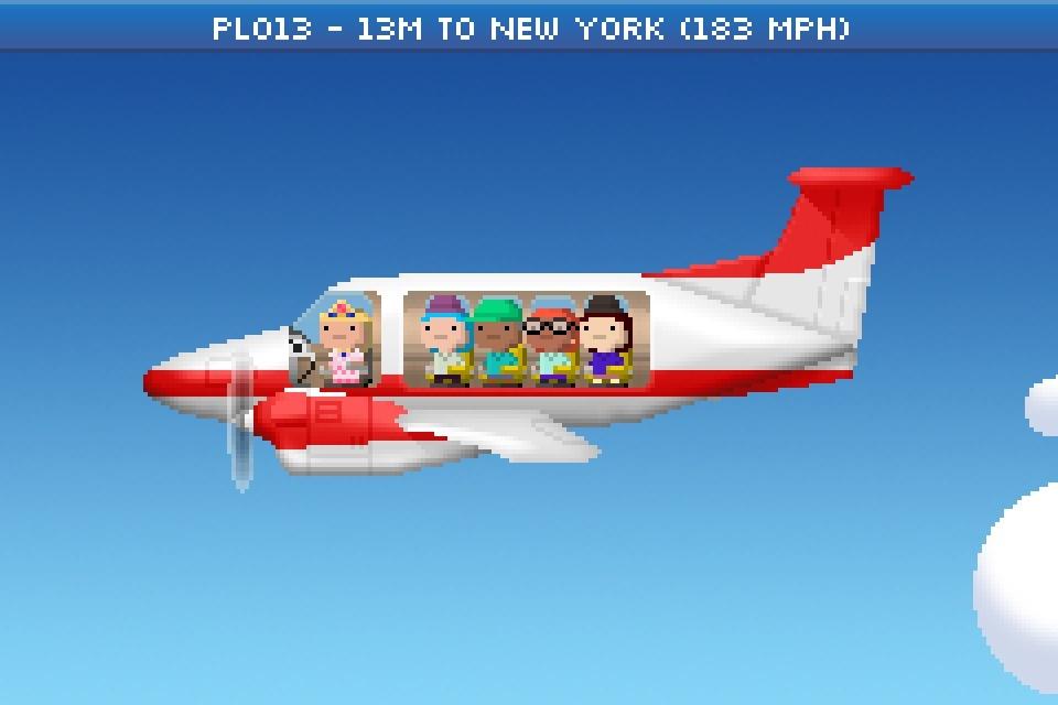 My BIRCHCRAFT-P flying from Caracas to New York in Pocket Planes for iOS!hjnj)65