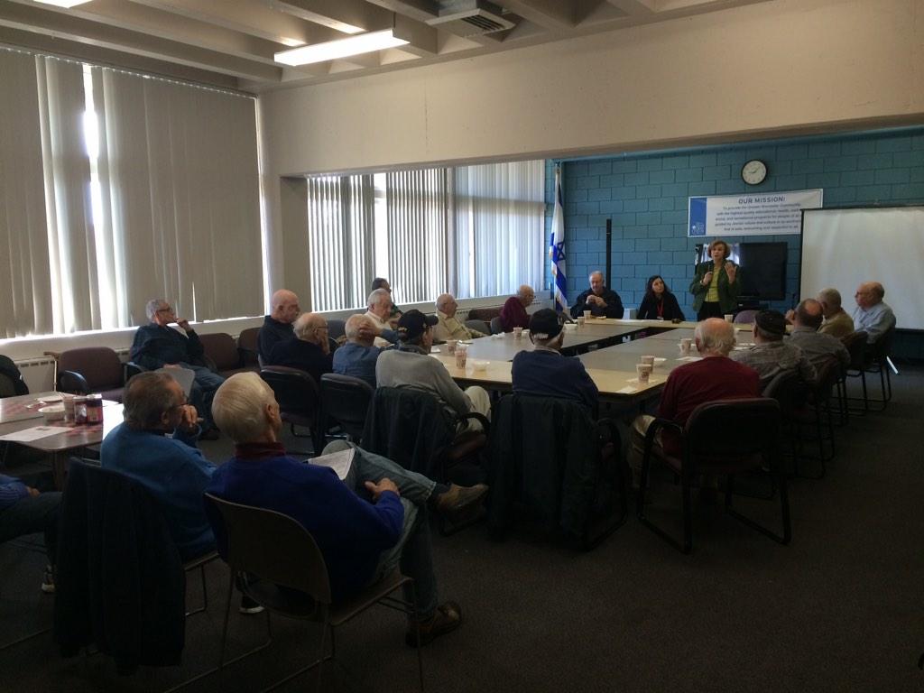 VoteSenChandler's tweet photo. My Election Day tradition! Stopping by ManTalk at the @WorcesterJCC #mapoli. Make sure to vote today http://t.co/jxJZzmbmik