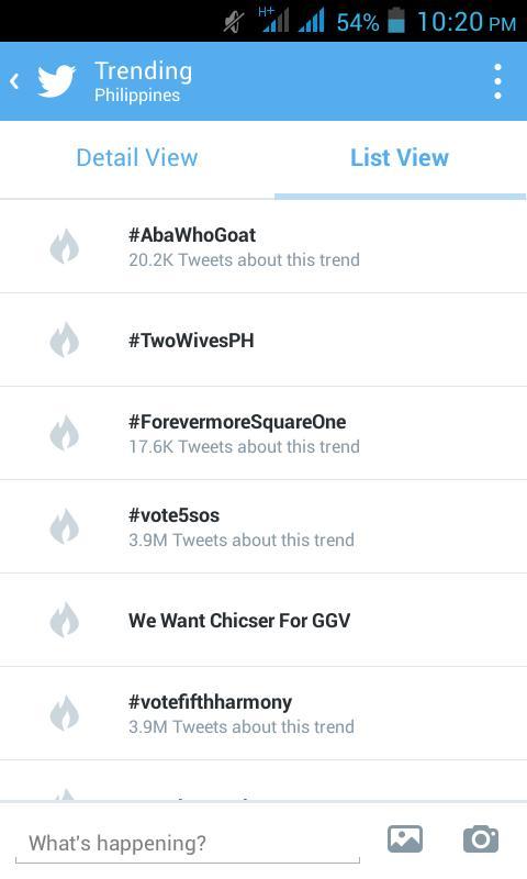 lizasofaberanoh's tweet photo. "@LIZAnianz: A&amp;A na, nasa trending list pa din. 👍 #ForevermoreSquareOne http://t.co/eXSee8h2fh"