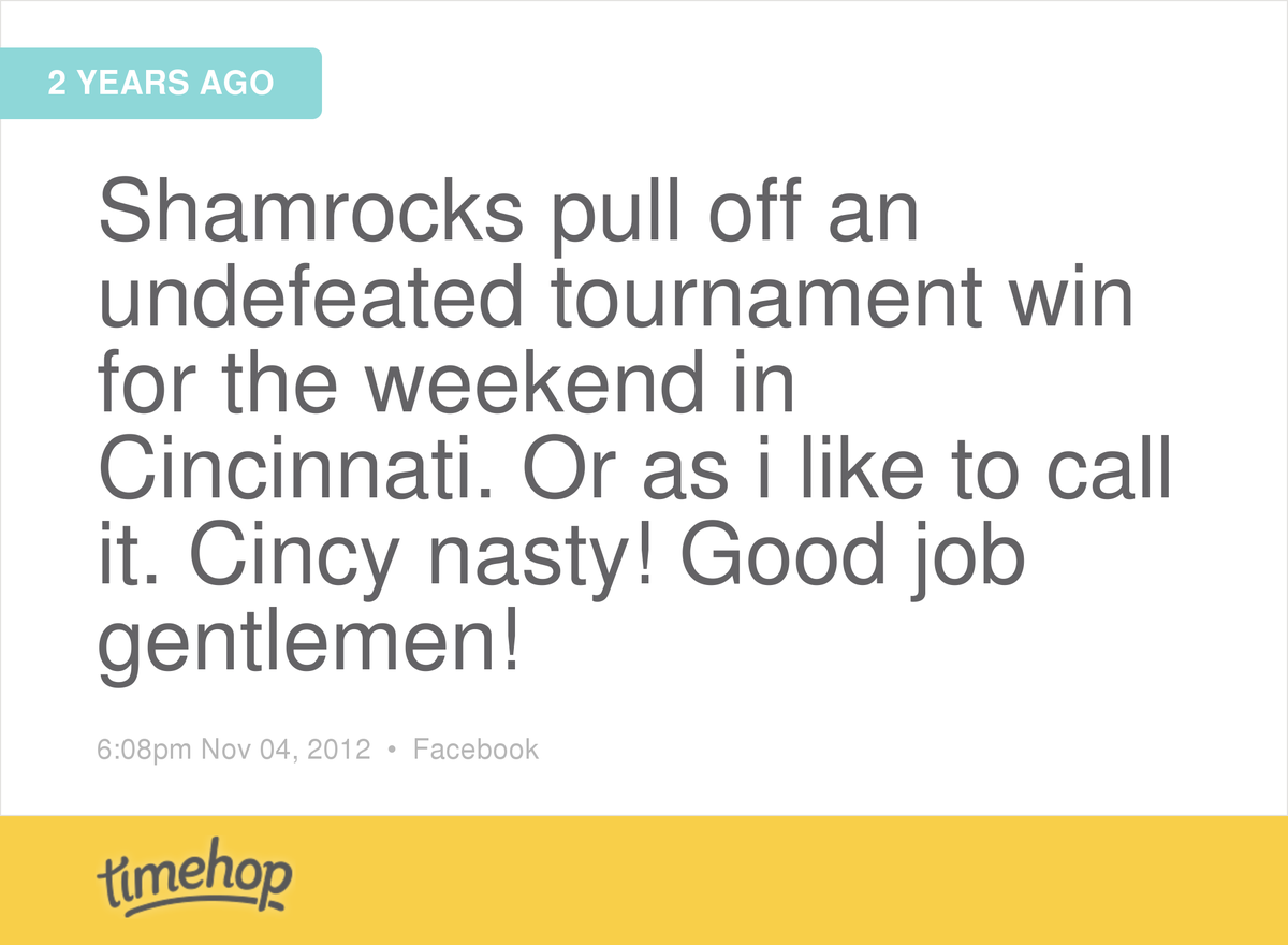 RussChristopher's tweet image. Hopefully my team can do what happened last year timehop.com/c/fs:481988217…