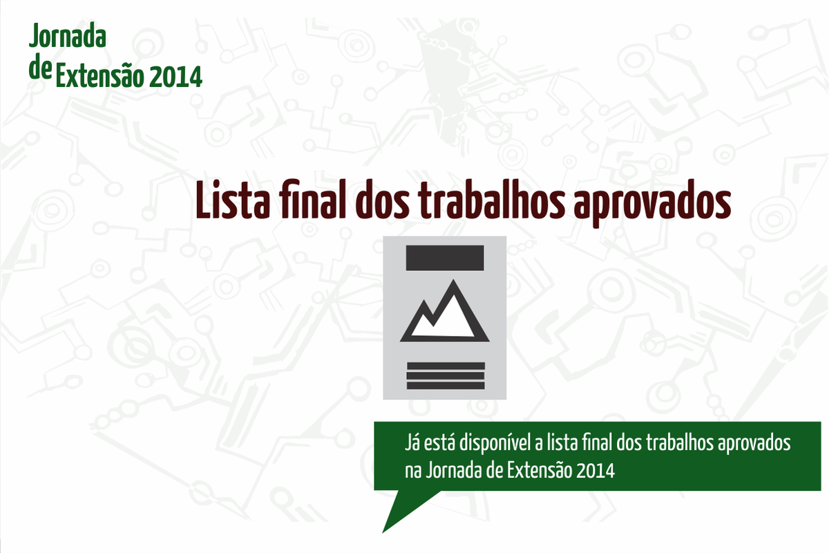 Lista final dos trabalhos aprovados na XVII Jornada de Extensão jornada.proex.ufpa.br/index.php/blog…