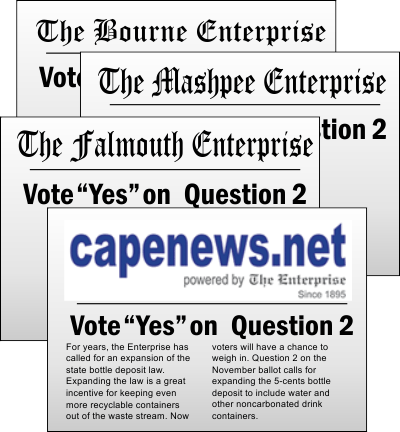 YesOn2Ma's tweet photo. More #capecod newspapers endorse YES on Question 2 #YesOn2MA #BottleBill 
http://t.co/bIdujmmaFX http://t.co/hV9pU9qDbE
.@capenewsdotnet