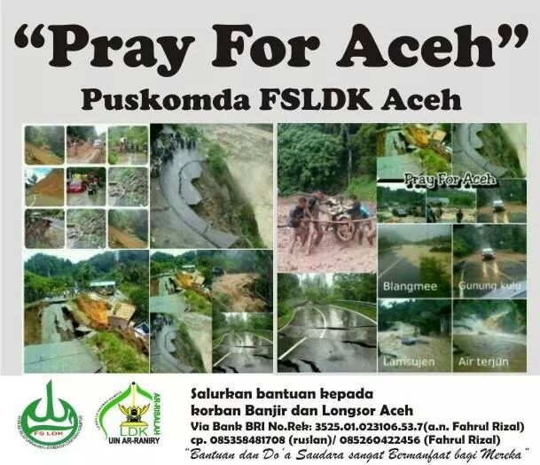 Aceh kembali berduka #Pray4Aceh <a href="/fsldkindonesia/">FSLDK Indonesia</a>