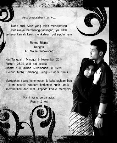ariereod's tweet photo. Buat smuanya dteng yaa k acra resepsi pernikahan w http://t.co/mvele7GErl