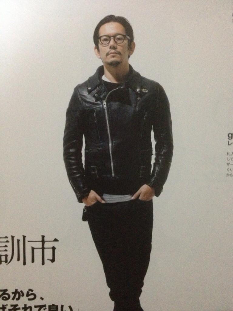 野村訓市氏のルイスレザーの着こなしもいいなあ。佐田真由美さんの旦那ね。