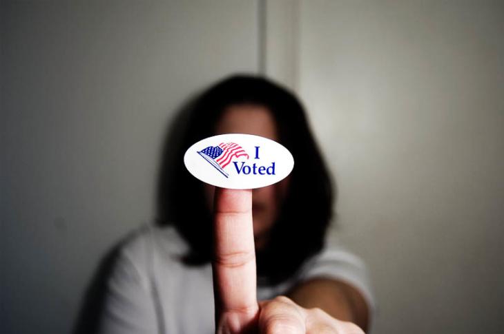 VoterCenter's tweet photo. Share + tag your #IVotedSelfie with us (but not in the voting area or of the absentee ballot, plz) #VoteNov4 http://t.co/a8KSIwOD0j