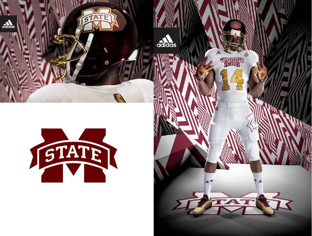 AroundTheSEC's tweet photo. Mississippi State's Egg Bowl uniforms. http://t.co/kMYe0Tmn9Q