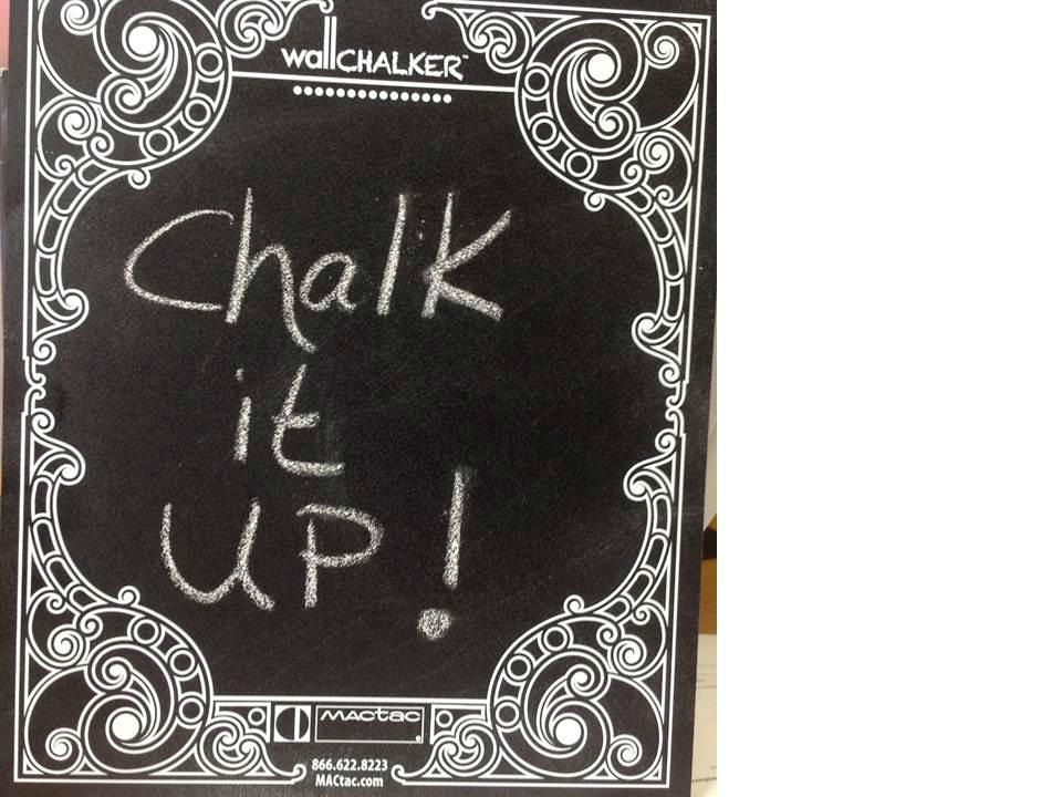 Mactac_Graphics's tweet photo. MACtac #wallCHALKER #SGIA 2014 give-away.  Are you chalking yours?! http://t.co/oofV79435M