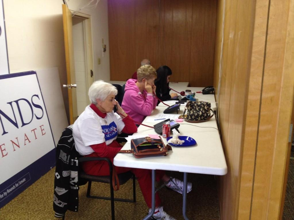 Hundreds of volunteers across the state are making GOTV calls for <a href="/RoundsforSenate/">Mike Rounds</a> right now!  #sdsen