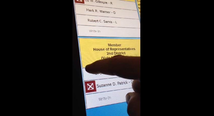 Virginia voting machine turns Republican vote to Democrat