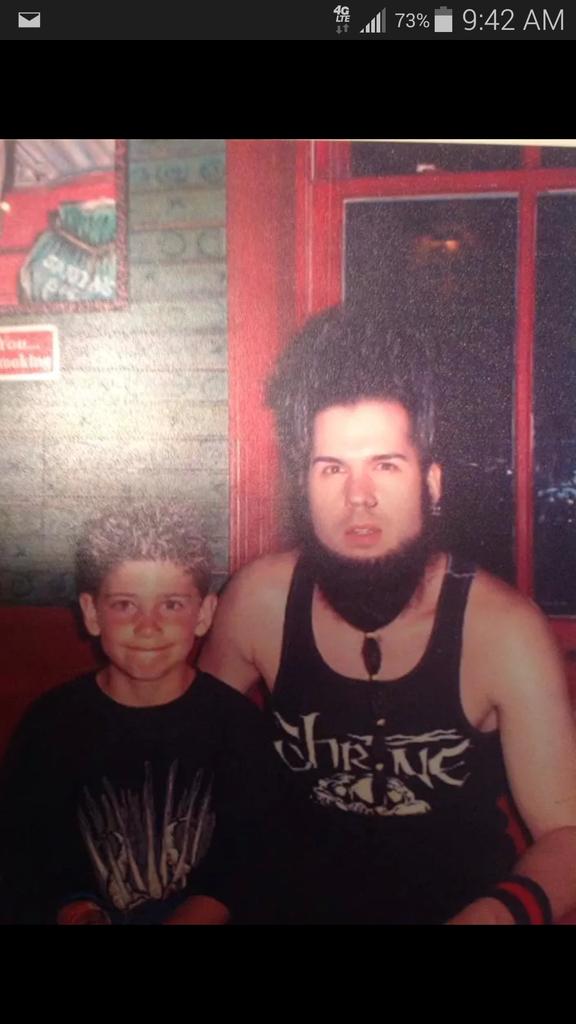 Today would have been Wayne Statics 49th birthday. Happy Bday and RIP. You are missed. Wayne and my son Layne, 2004. 