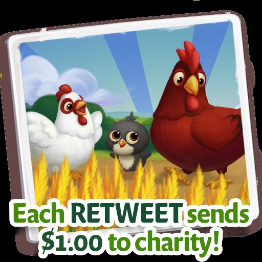 #Farm4Good, RETWEET &amp; play <a href="/FarmVille2/">FarmVille 2</a> to help raise $ for <a href="/WholesomeWave/">Wholesome</a> charity zynga.tm/hwId
