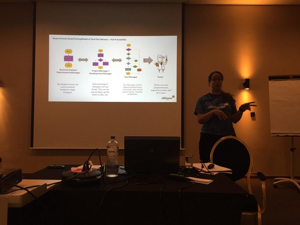 Purpleartist's tweet image. Bevlogen presentatie #gridtools #agileDesigner een veelzijdige tool van requirements tot beheer testdata #TMSYSQA