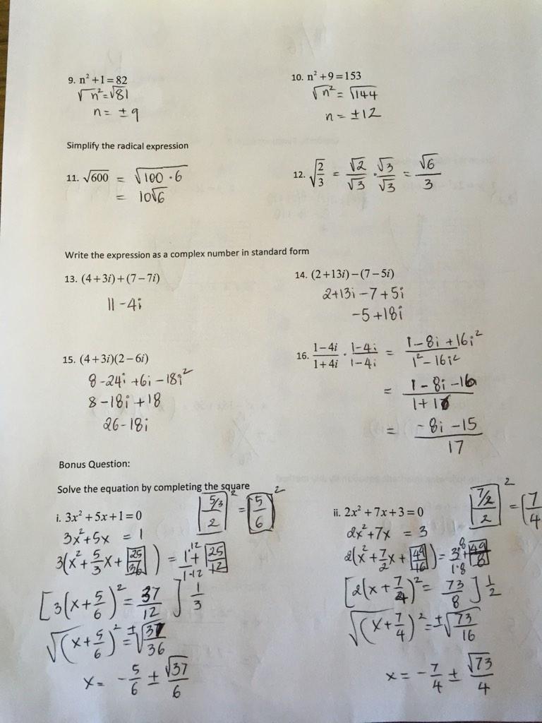 mrle_yvhs's tweet photo. Algebra 2 Practice Key 11/4/14 http://t.co/4uAV0gUBqB