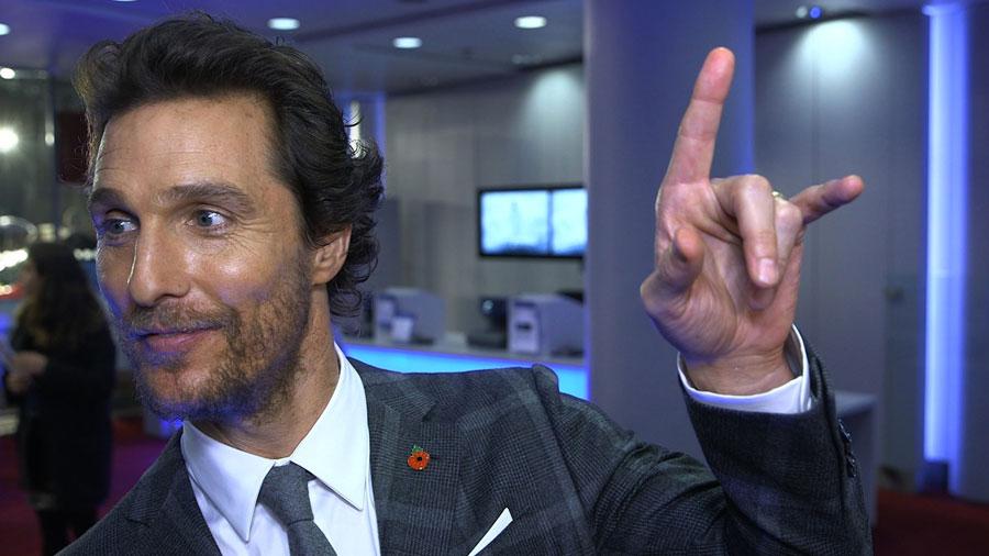 Happy birthday to Matthew McConaughey! We recently asked him about sci-fi -watch the interview  